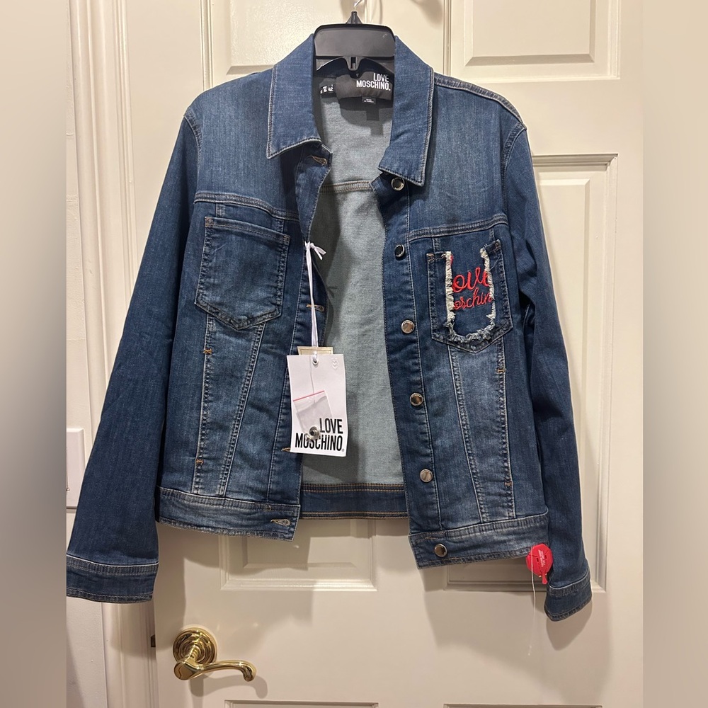 LOVE MOSCHINO
Jeans Jacket With Embroidery